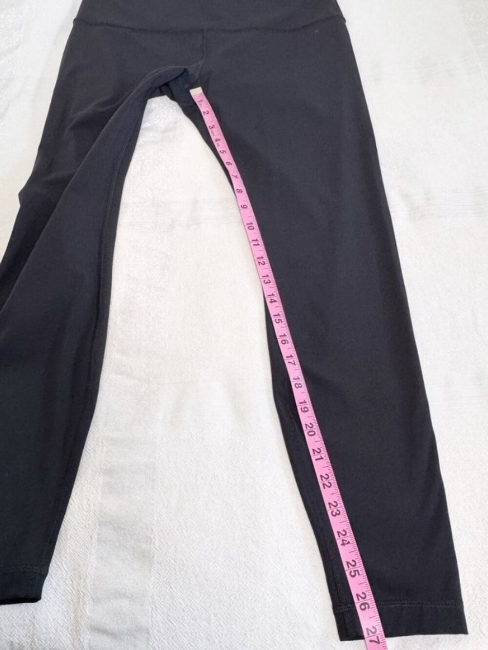Lululemon Wunder Under High Rise 28" Brushed Luxtreme Black Leggings 12 - Picture 9 of 12